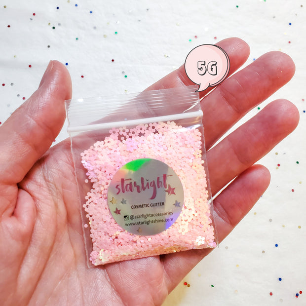 Baby Pink Flower Glitter - Starlight