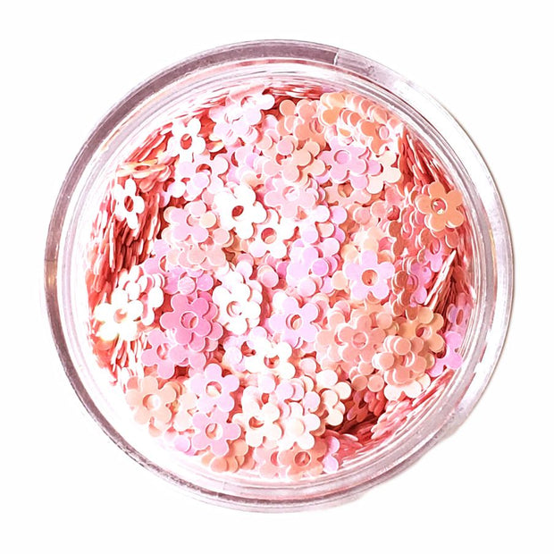 Baby Pink Flower Glitter - Starlight