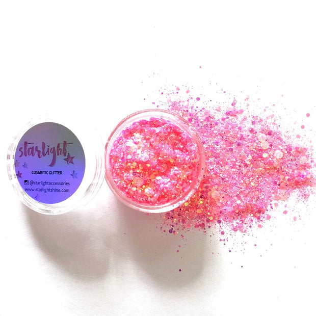 Neon Pop Pink Chunky Glitter (UV reactive) - Starlight