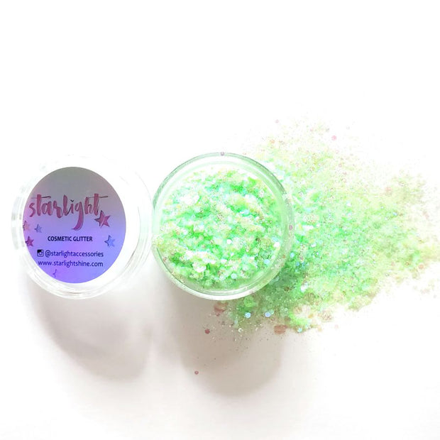 Baby Lime Chunky Glitter - Starlight