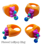 Pierced Lollipop Chunky Ring