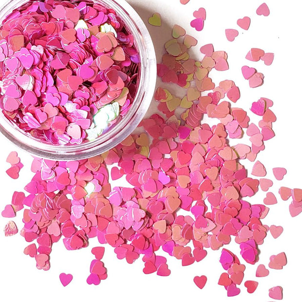 Pink Heart Glitter - Starlight