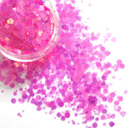 Pink Dot Glitter UV Reactive - Starlight