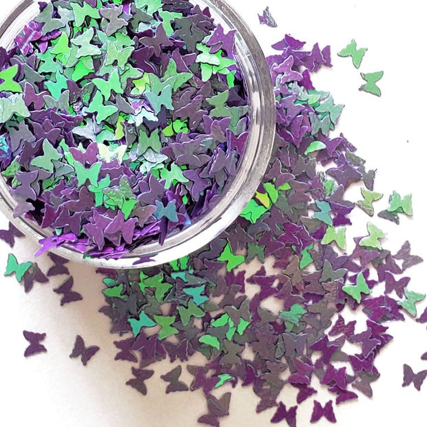 Purple Butterfly Glitter - Starlight