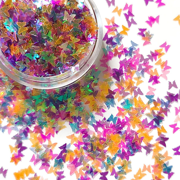 Rainbow Butterfly Glitter (UV reactive) - Starlight