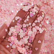 Merged Pink Heart Glitter - Starlight