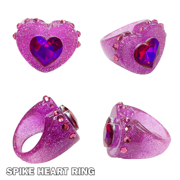 Spike Heart Chunky Ring