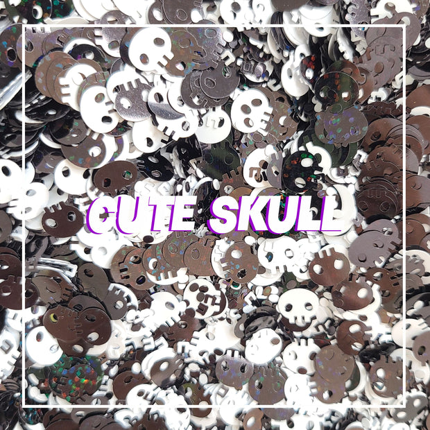 Cute Skull Glitter - Starlight