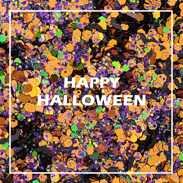 Happy Halloween Chunky Glitter - Starlight