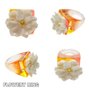 Flowery Chunky Ring