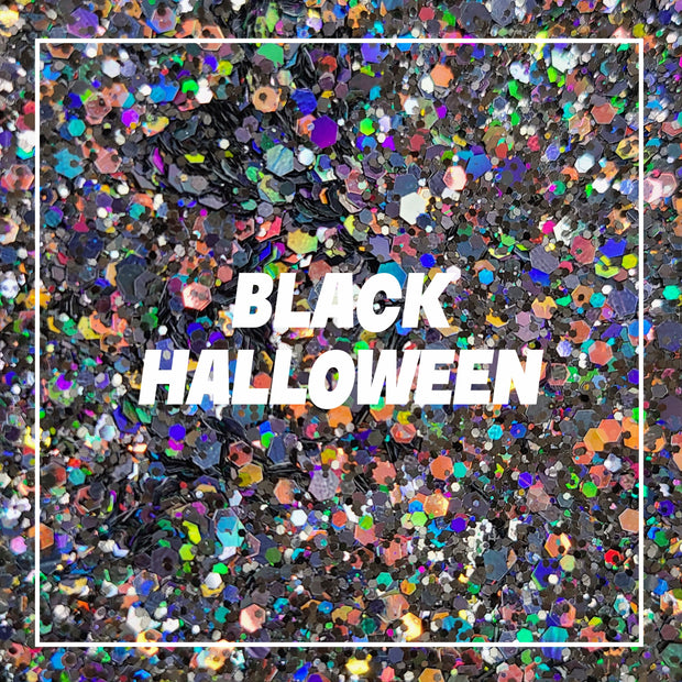 Black Halloween Chunky Glitter - Starlight