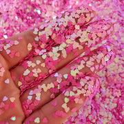 Pink Heart Glitter - Starlight