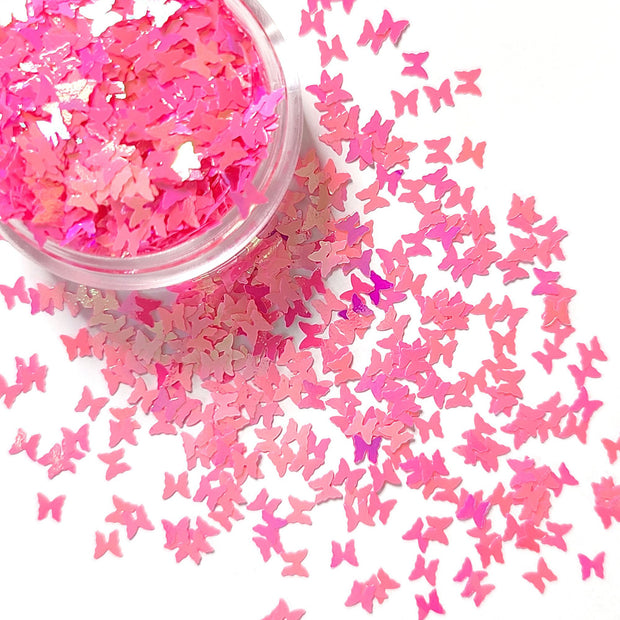 Hot Pink Butterfly Glitter - Starlight