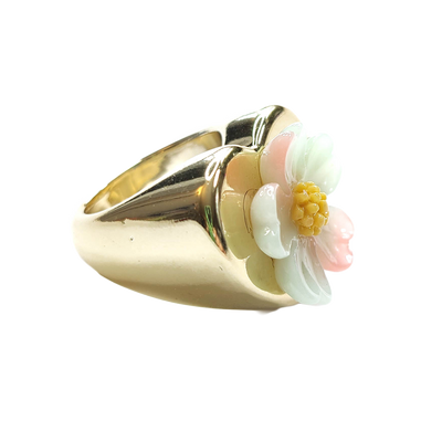 Gold Spring Chunky Ring